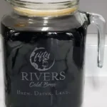 cold brew coffee in a jar