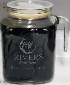 cold brew coffee in a jar