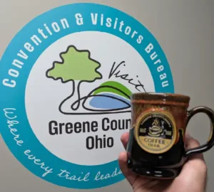 Greene County Ohio Coffee Trail Red Coffee Mug