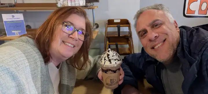 James and Lynne on the Greene County Ohio Coffee Trail